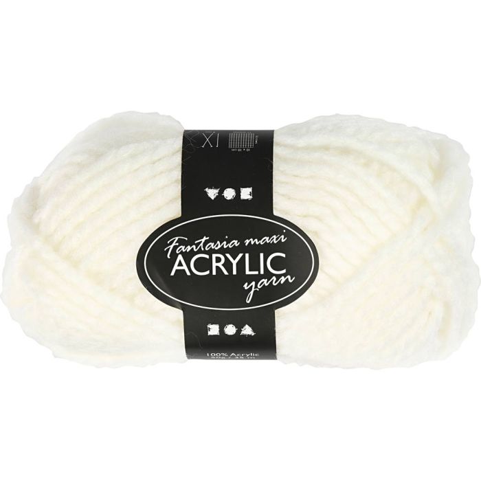 Fantasia-akryylilanka, Pit. 35 m, puikoila 9-10, beige, 50 g/ 1 kerä