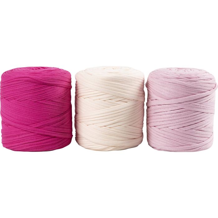 Spagettilanka, puikoila 10-12,värilajitelma, pinkin sävyt, 2250 g, 3x750 g/ 1 pkt