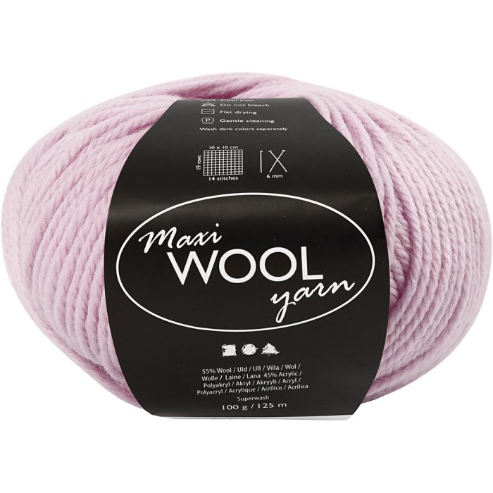 Villalanka, Pit. 125 m, huurrettu rosa, 100 g/ 1 kerä