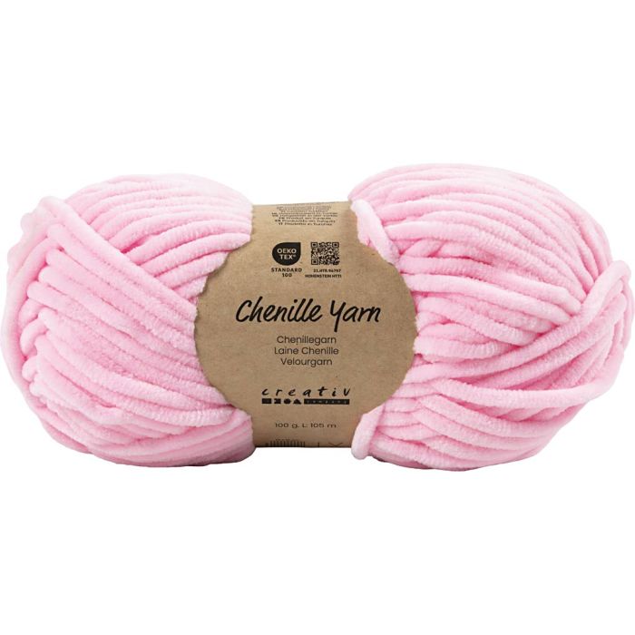 Veluurilanka, Pit. 105 m, puikoila 5-6, vaaleanpinkki, 100 g/ 1 kerä
