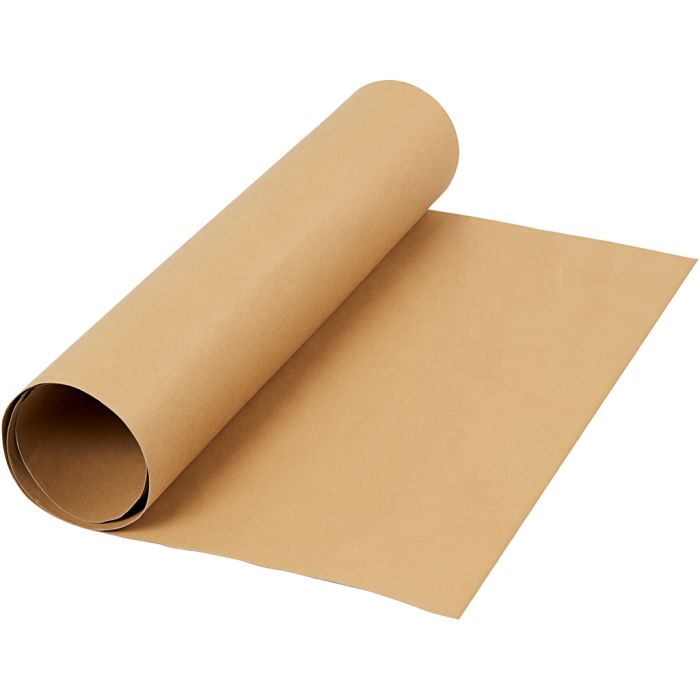 Nahkapaperi, Lev: 50 cm, yksi värillinen, 350 g, vaaleanruskea, 1 m/ 1 rll