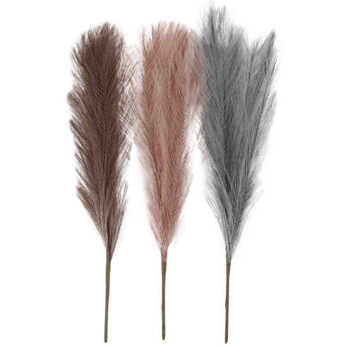 Pampas ruoho, Pit. 50 cm, huurrettu sininen, huurteinen lila, vanha rosa, 3 kpl/ 1 kerä