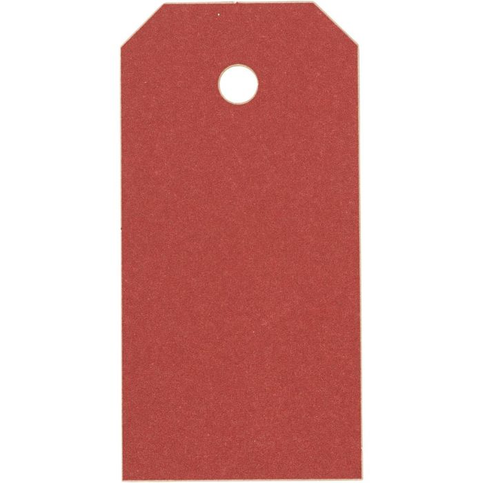 Manillaetiketit, koko 4x8 cm, 250 g, punainen, 1000 kpl/ 1 pkt