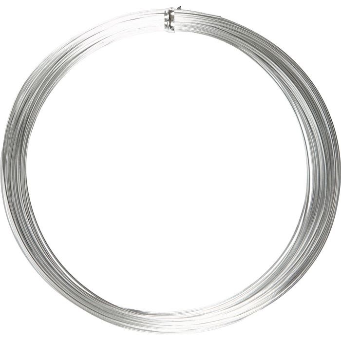 Alumiinilanka, pyöreä, paksuus 1 mm, hopea, 16 m/ 1 rll