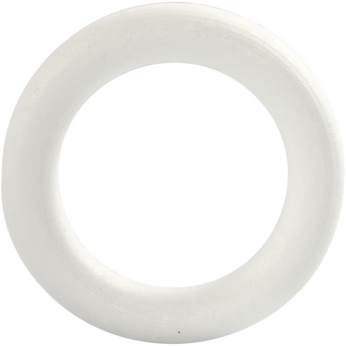 Styroxrengas, koko 12 cm, paksuus 20 mm, valkoinen, 1 kpl