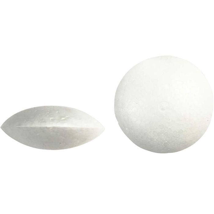 Styrox-ufo, halk. 7,5 cm, paksuus 31 mm, valkoinen, 100 kpl/ 1 pkt