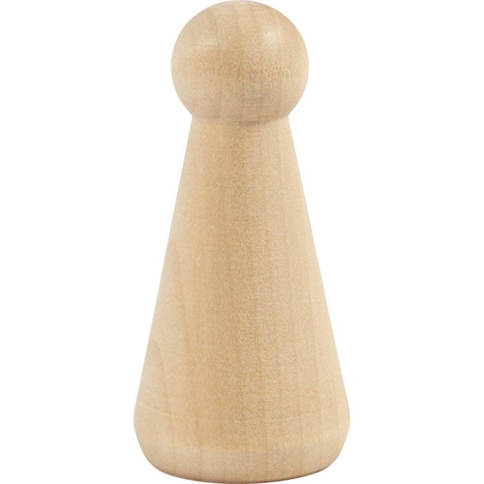 Puinen hahmo, Kartion muoto, Kork. 8 cm, 3 kpl/ 1 pkt