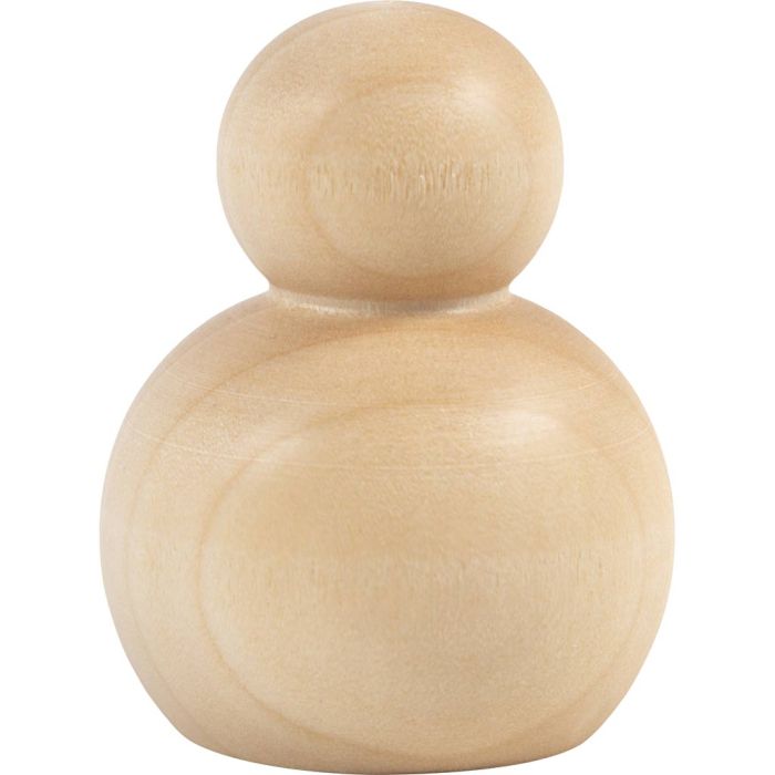 Puinen hahmo, Pyöreä, Kork. 5 cm, 5 kpl/ 1 pkt