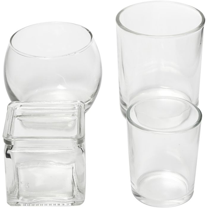 Tuikkualusta, Kork. 5,3-8,4 cm, halk. 4,5-7,3 cm, Lajitelman sisältö voi vaihdella , 72 kpl/ 1 pkt