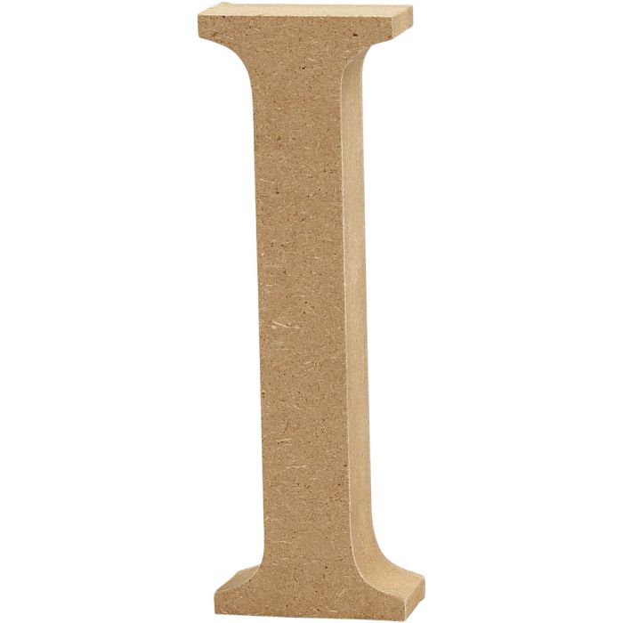 MDF-kirjain, I, Kork. 8 cm, paksuus 1,5 cm, 1 kpl
