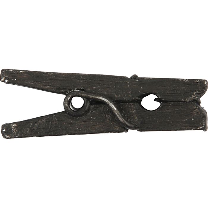 Minipyykkipojat, Pit. 25 mm, Lev: 3 mm, musta, 36 kpl/ 1 pkt