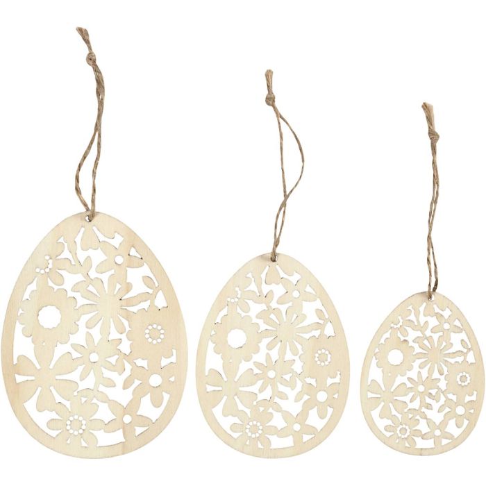 Ornamentit, Kork. 8+10+12 cm, Lev: 6+7,5+9 cm, paksuus 3 mm, 3 kpl/ 1 pkt