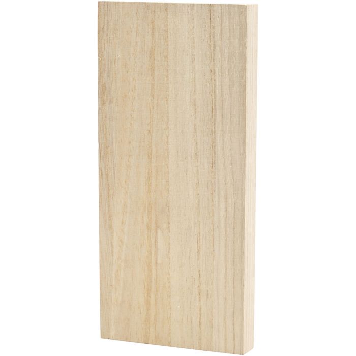 Puulaatta, koko 20,6x9,6 cm, paksuus 20 mm, 1 kpl