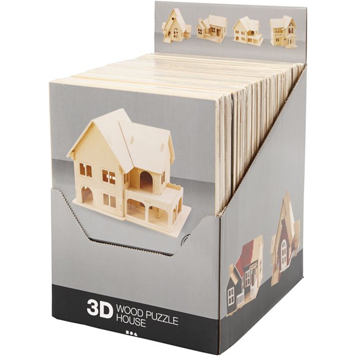 3D-Palapeli, luonnonrusk., 24 kpl/ 1 pkt
