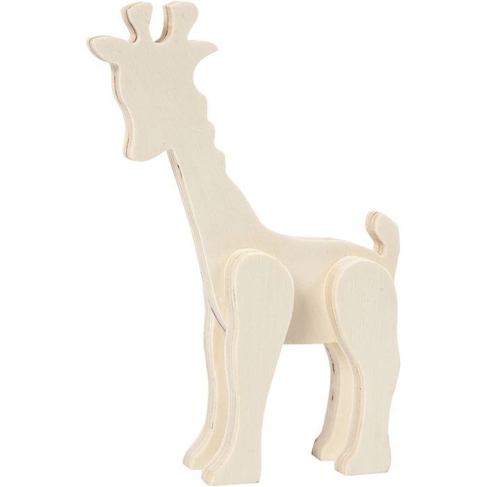 Eläinhahmo, Kirahvi, Kork. 19 cm, Lev: 14 cm, 1 kpl