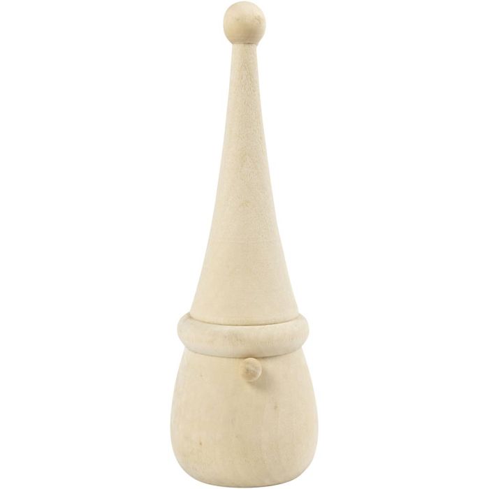 Skandinaavinen joulutonttu, Kork. 16 cm, halk. 6 cm, 1 kpl