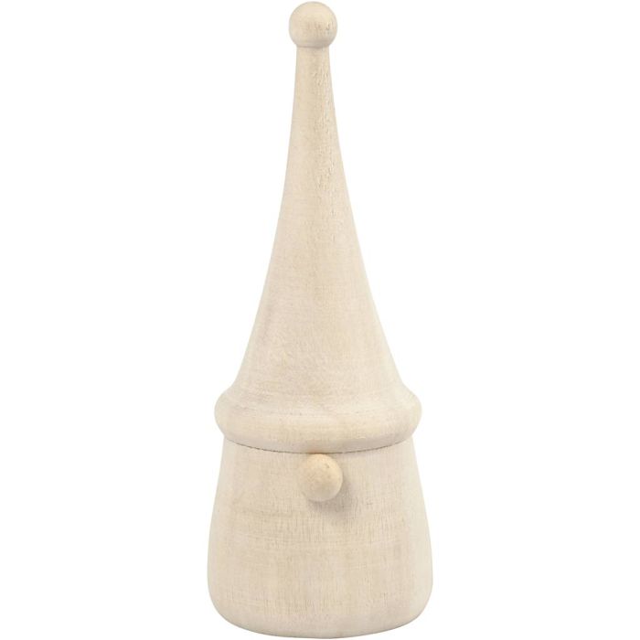 Skandinaavinen joulutonttu, Kork. 8 cm, halk. 3 cm, 1 kpl
