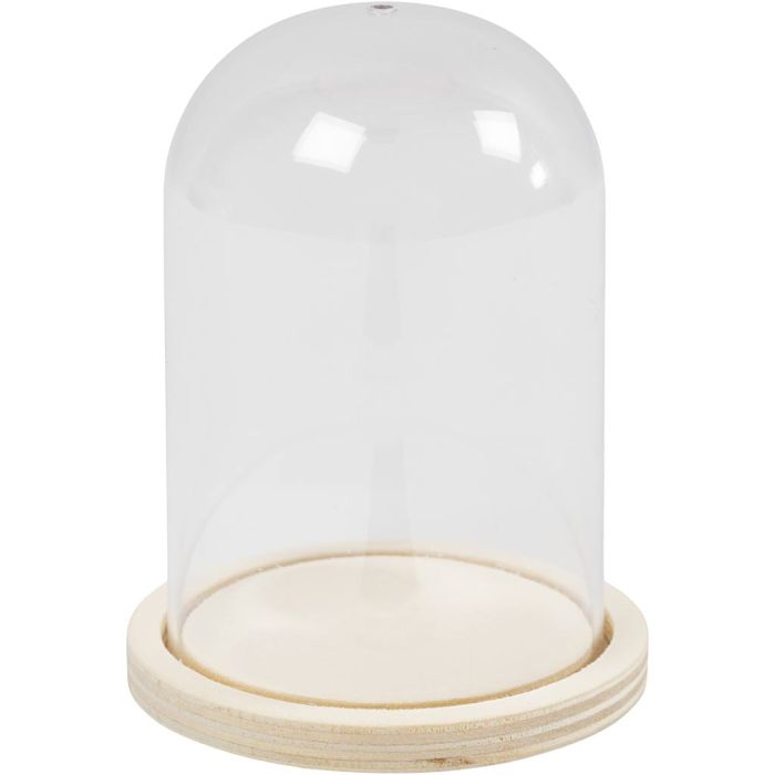 Kello puujalustalla, Kork. 9,5 cm, halk. 6 cm, aukon koko 3 mm, 1 kpl