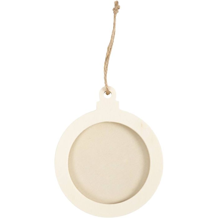 Kehys, puukoristeet, S: 0,5 cm, halk. 8 cm, 24 kpl/ 1 pkt