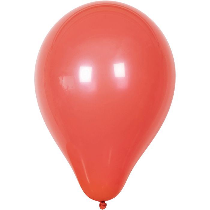 Ilmapallot, halk. 23 cm, pyöreät, punainen, 10 kpl/ 1 pkt