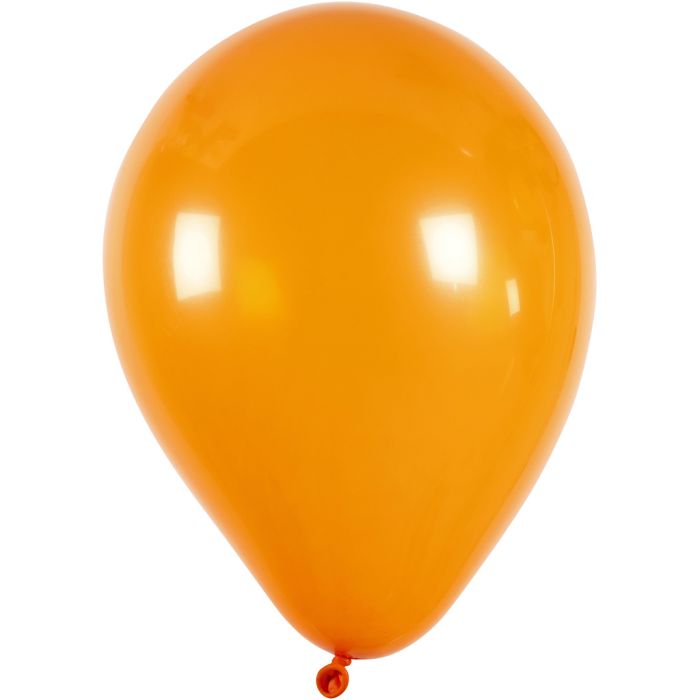 Ilmapallot, halk. 23 cm, pyöreät, oranssi, 10 kpl/ 1 pkt