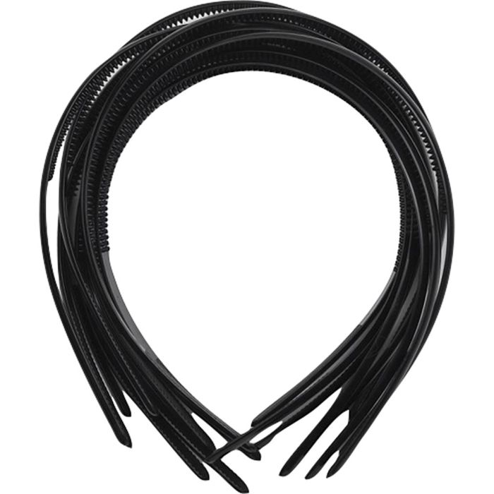 Hiuspanta, Lev: 8 mm, musta, 20 kpl/ 1 pkt
