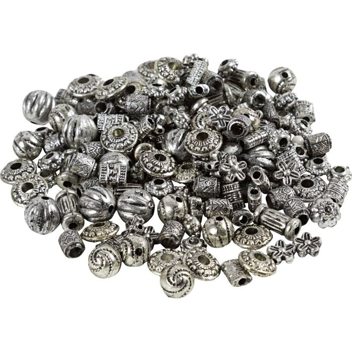 Muovihelmilajitelma, halk. 3-20 mm, aukon koko 1,5-3 mm, hopea, 50 g/ 1 pkt