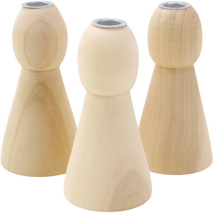 Kynttilänjalka, Kork. 9,5 cm, 10 kpl/ 1 pkt