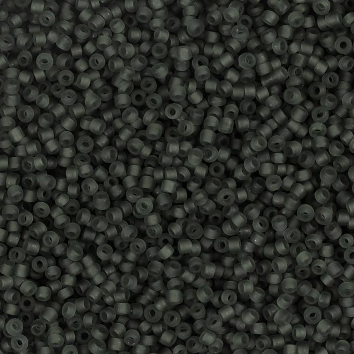 Rocaille-siemenhelmet, nro 15/0, halk. 1.7 mm, aukon koko 0,5-0,8 mm, harmaa, 25 g/ 1 pkt