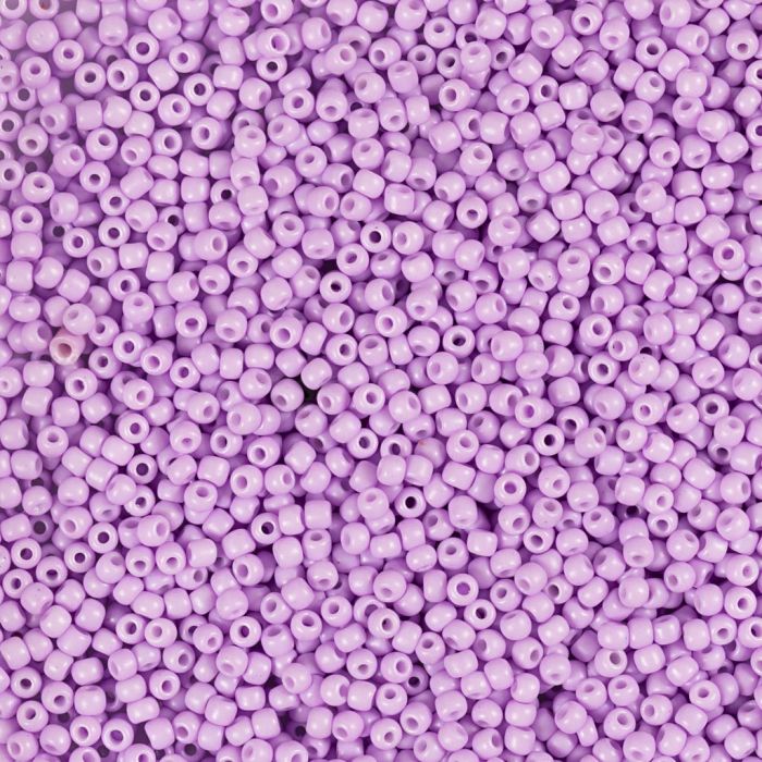 Rocaille-siemenhelmet, nro 15/0, halk. 1.7 mm, aukon koko 0,5-0,8 mm, matt frozen, violetti, 25 g/ 1 pkt
