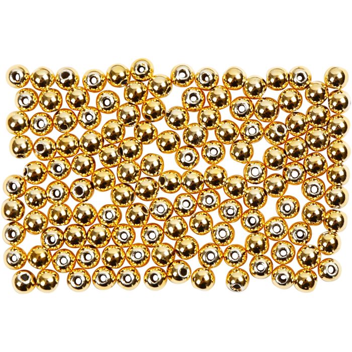 Vahahelmet, halk. 2,7 mm, aukon koko 0,7 mm, kulta, 150 kpl/ 1 pkt