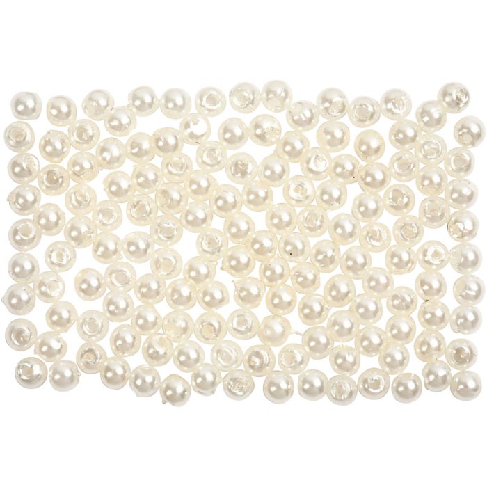 Vahahelmet, halk. 3 mm, aukon koko 0,7 mm, helmiäinen, 150 kpl/ 1 pkt