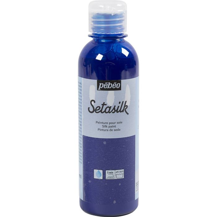 Silkkiväri Textil Silk, sininen, 250 ml/ 1 pll