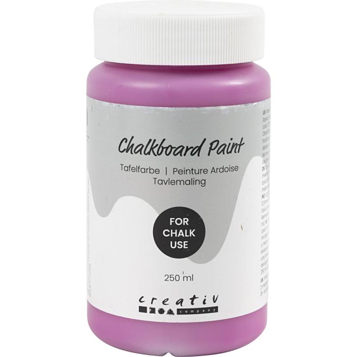 Liitutaulumaali, pinkki, 250 ml/ 1 pll