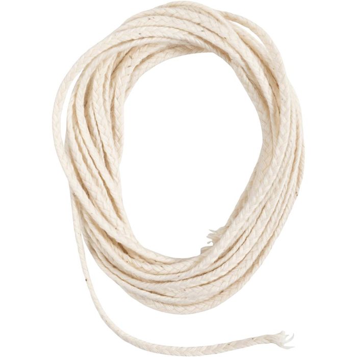 Sydänlanka, Soveltuu kastokynttilöille (halk. 30 mm) ja valukynttilöille (halk. 80–100 mm) , Lev: 2 mm, 100 g, 3 m/ 1 pkt