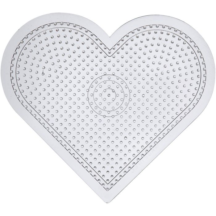 Putkihelmialustat, sydän, koko 15 cm, medium, läpinäkyvä, 10 kpl/ 1 pkt