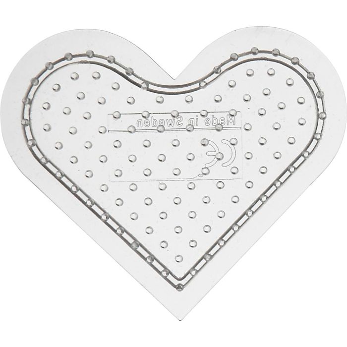 Putkihelmialustat, pieni sydän, koko 7 cm, medium, kuulto, 1 kpl