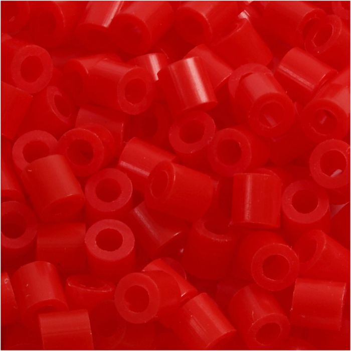 PhotoPearls- helmet, koko 5x5 mm, aukon koko 2,5 mm, medium, punainen (19), 1100 kpl/ 1 pkt
