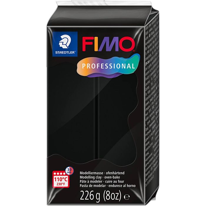 FIMO® Professional Clay , musta, 226 g/ 1 pkt