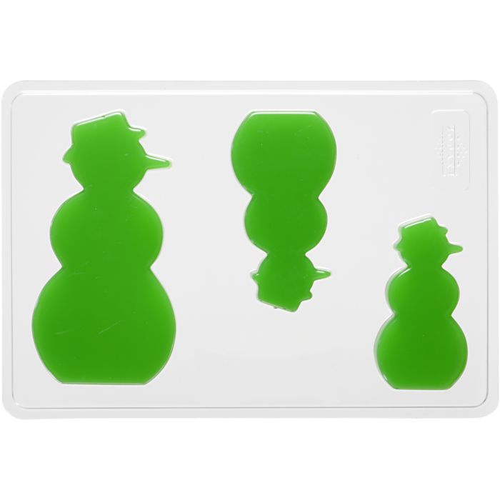 Valumuotit, lumiukko, Kork. 6+8+10 cm, S: 9 mm, koko 14,9x22 cm, 1 kpl