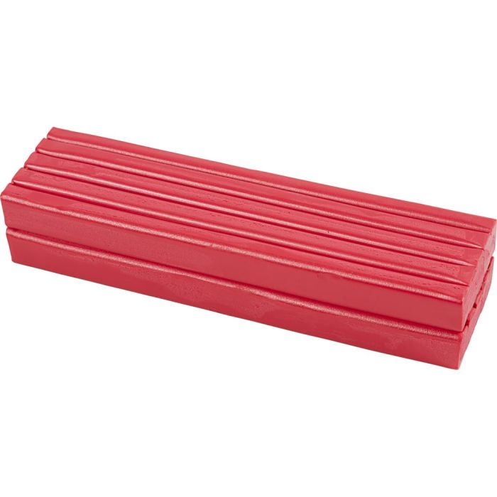 Muovailuvaha, koko 13x6x4 cm, punainen, 500 g/ 1 pkt