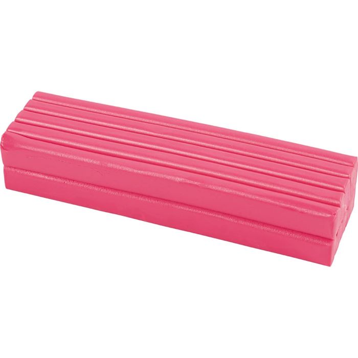 Muovailuvaha, koko 13x6x4 cm, neonpinkki, 500 g/ 1 pkt