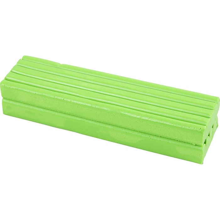 Muovailuvaha, koko 13x6x4 cm, neonvihreä, 500 g/ 1 pkt