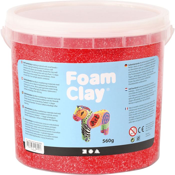 Foam Clay® Helmimassa, punainen, 560 g/ 1 prk