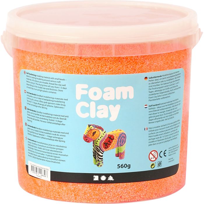 Foam Clay® Helmimassa, neonoranssi, 560 g/ 1 prk