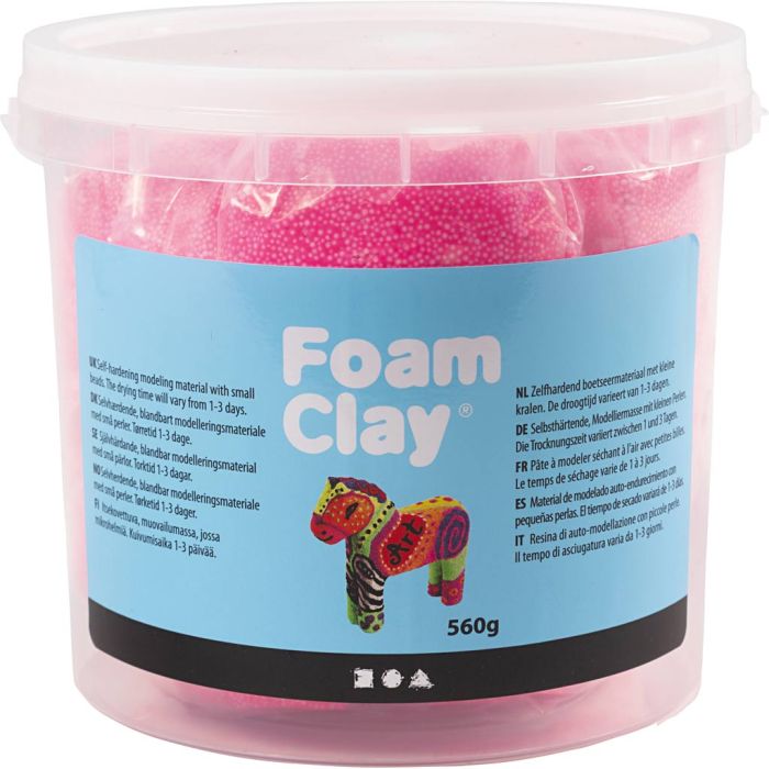 Foam Clay® Helmimassa, pinkki, 560 g/ 1 prk