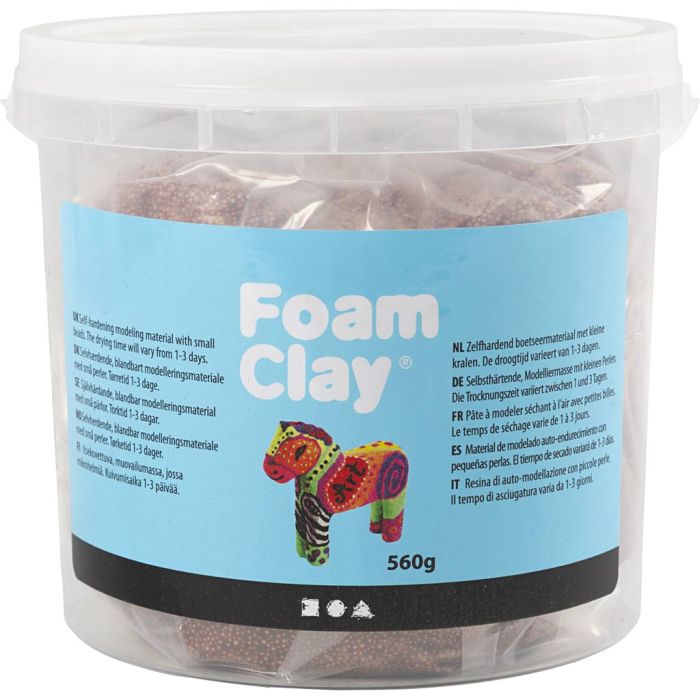 Foam Clay® Helmimassa, ruskea, 560 g/ 1 prk