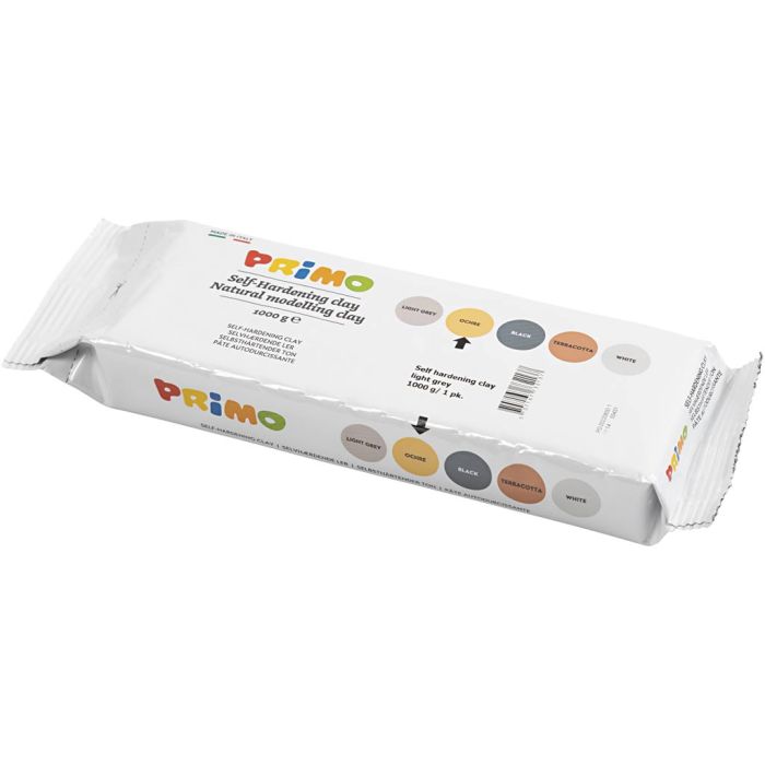 Itsekovettuva Savi, keltaokra, 1000 g/ 1 pkt
