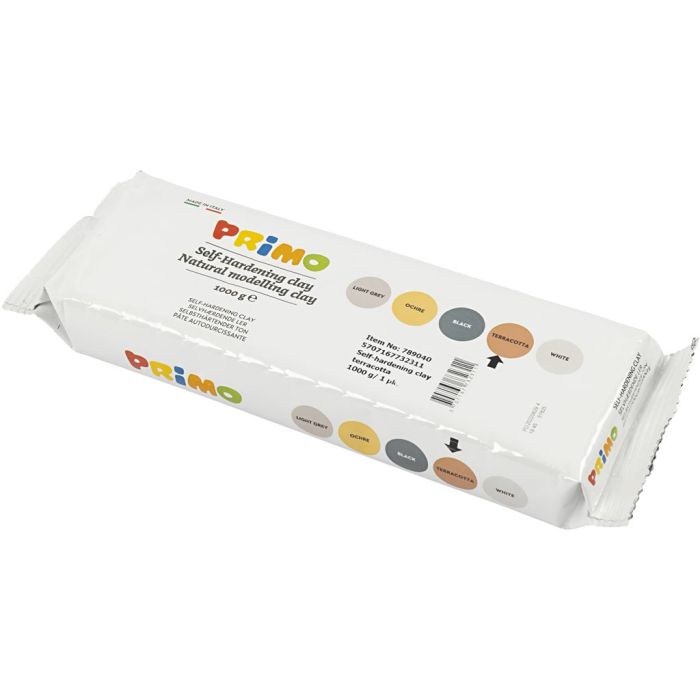 Itsekovettuva Savi, terrakotta, 12x1000 g/ 1 pkt