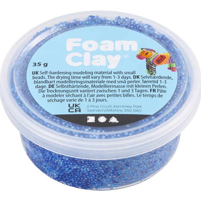 Foam Clay® Helmimassa, sininen, 35 g/ 1 tb